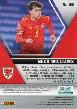 2021 Panini Mosaic UEFA EURO 2020 #196 Neco Williams Back
