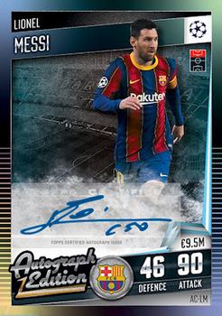 2021 Topps Match Attax 101 - Autographed Edition #AC-LM Lionel Messi Front