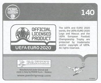 2021 Panini UEFA Euro 2020 Tournament Edition Pearl #140 Eden Hazard Back