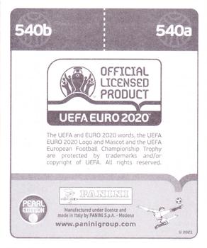 2021 Panini UEFA Euro 2020 Tournament Edition Pearl #540 Robin Olsen / Ludwig Augustinsson Back