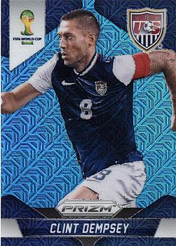 2014 Panini Prizm FIFA World Cup Brazil - Blue Wave #69 Clint Dempsey Front