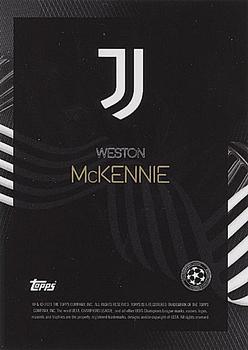 2021 Topps Knockout UEFA Champions League #NNO Weston McKennie Back