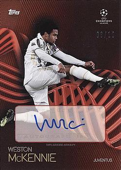 2021 Topps Knockout UEFA Champions League - Autographs Red #NNO Weston McKennie Front
