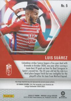 2020-21 Panini Mosaic La Liga #5 Luis Suarez Back