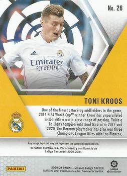 2020-21 Panini Mosaic La Liga #26 Toni Kroos Back