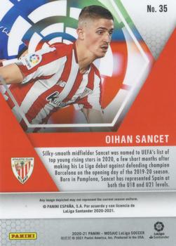 2020-21 Panini Mosaic La Liga #35 Oihan Sancet Back