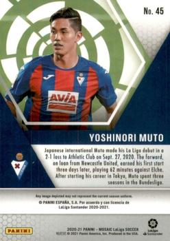 2020-21 Panini Mosaic La Liga #45 Yoshinori Muto Back