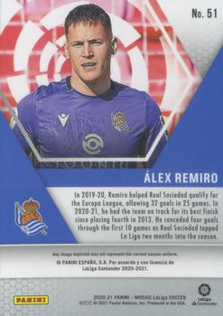 2020-21 Panini Mosaic La Liga #51 Alex Remiro Back