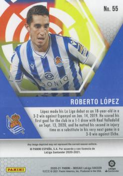 2020-21 Panini Mosaic La Liga #55 Roberto Lopez Back