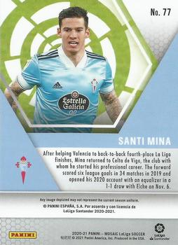2020-21 Panini Mosaic La Liga #77 Santi Mina Back