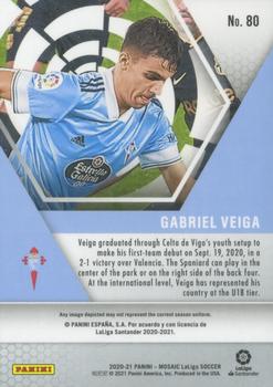 2020-21 Panini Mosaic La Liga #80 Gabriel Veiga Back