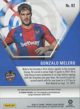 2020-21 Panini Mosaic La Liga #82 Gonzalo Melero Back