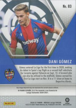 2020-21 Panini Mosaic La Liga #83 Dani Gomez Back