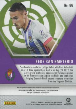 2020-21 Panini Mosaic La Liga #86 Fede San Emeterio Back