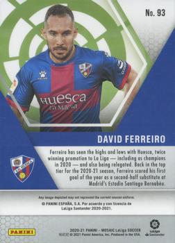 2020-21 Panini Mosaic La Liga #93 David Ferreiro Back