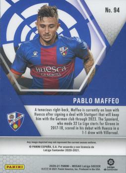 2020-21 Panini Mosaic La Liga #94 Pablo Maffeo Back