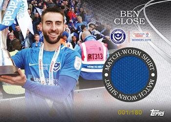 2018-19 Topps Portsmouth FC Checkatrade Trophy Winners #09 Ben Close Front