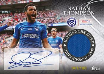 2018-19 Topps Portsmouth FC Checkatrade Trophy Winners - Signatures #05 Nathan Thompson Front