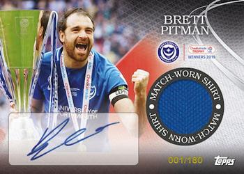 2018-19 Topps Portsmouth FC Checkatrade Trophy Winners - Signatures #11 Brett Pitman Front