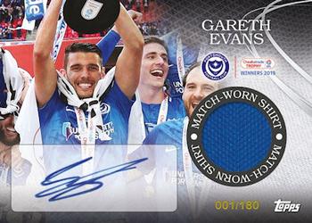 2018-19 Topps Portsmouth FC Checkatrade Trophy Winners - Signatures #13 Gareth Evans Front