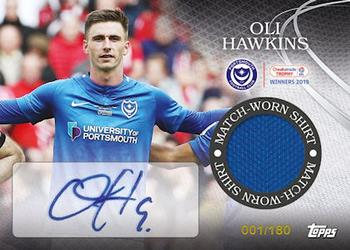2018-19 Topps Portsmouth FC Checkatrade Trophy Winners - Signatures #14 Oliver Hawkins Front