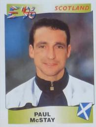 1996 Panini Europa Europe Stickers #104 Paul McStay Front