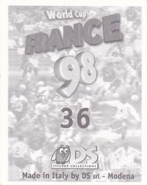 1998 DS World Cup France 98 Stickers #36 Craig Burley / Colin Calderwood Back