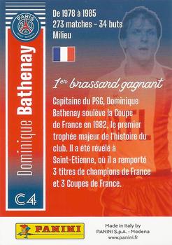 2021 Panini Paris Saint Germain 50 ans #C4 Dominique Bathenay Back