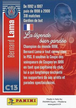2021 Panini Paris Saint Germain 50 ans #C13 Bernard Lama Back