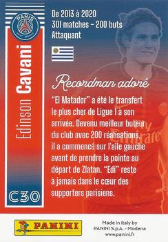 2021 Panini Paris Saint Germain 50 ans #C30 Edinson Cavani Back