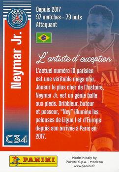 2021 Panini Paris Saint Germain 50 ans #C34 Neymar Jr Back