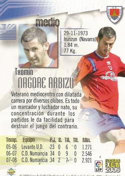 2008-09 Mundicromo Las Fichas de la Liga 2009 #473 Nagore Back