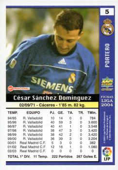 2003-04 Mundicromo Las Fichas de la Liga 2004 #5 Cesar Back