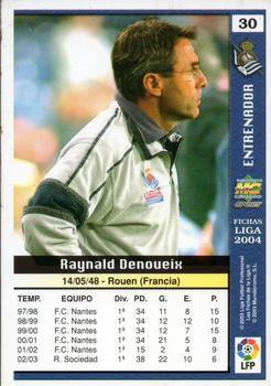 2003-04 Mundicromo Las Fichas de la Liga 2004 #30 Denoueix Back
