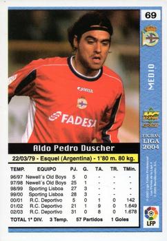 2003-04 Mundicromo Las Fichas de la Liga 2004 #69 Duscher Back