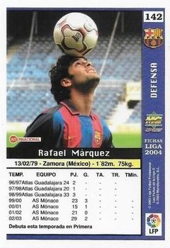 2003-04 Mundicromo Las Fichas de la Liga 2004 #142 Marquez Back