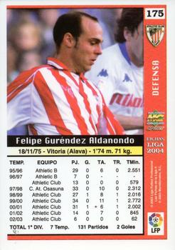 2003-04 Mundicromo Las Fichas de la Liga 2004 #175 Felipe Back
