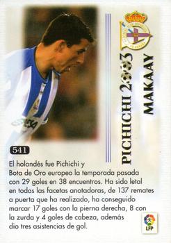 2003-04 Mundicromo Las Fichas de la Liga 2004 #541 Makaay Back