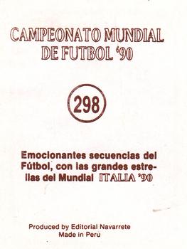 1990 Editora Navarrete World Soccer Championship #298 Terry Butcher Back