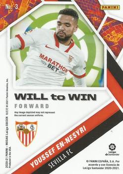 2020-21 Panini Mosaic La Liga - Will To Win #3 Youssef En-Nesyri Back