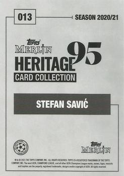 2020-21 Topps Merlin Heritage 95 #013 Stefan Savic Back