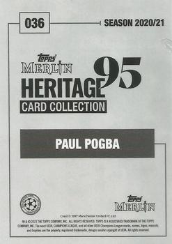 2020-21 Topps Merlin Heritage 95 #036 Paul Pogba Back