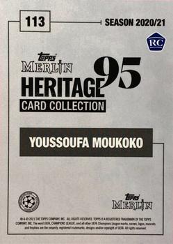 2020-21 Topps Merlin Heritage 95 #113 Youssoufa Moukoko Back