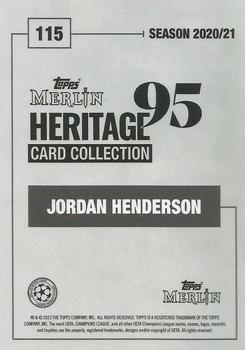 2020-21 Topps Merlin Heritage 95 #115 Jordan Henderson Back