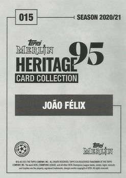 2020-21 Topps Merlin Heritage 95 - Black and White Background #015 João Félix Back