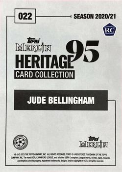 2020-21 Topps Merlin Heritage 95 - Black and White Background #022 Jude Bellingham Back
