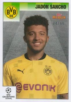 2020-21 Topps Merlin Heritage 95 - Black and White Background #023 Jadon Sancho Front