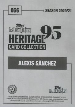 2020-21 Topps Merlin Heritage 95 - Black and White Background #056 Alexis Sánchez Back
