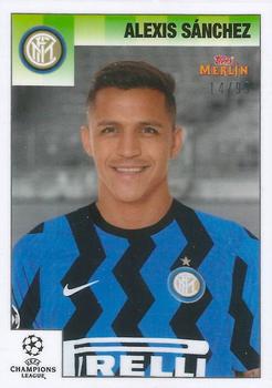 2020-21 Topps Merlin Heritage 95 - Black and White Background #056 Alexis Sánchez Front