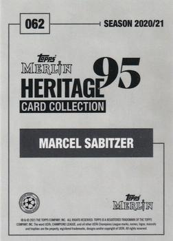2020-21 Topps Merlin Heritage 95 - Black and White Background #062 Marcel Sabitzer Back